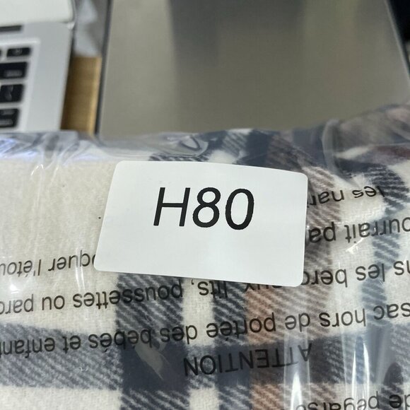 NEW Hfx Women's S Plaid Flannel Shacket S Snap Button - Picture 9 of 9